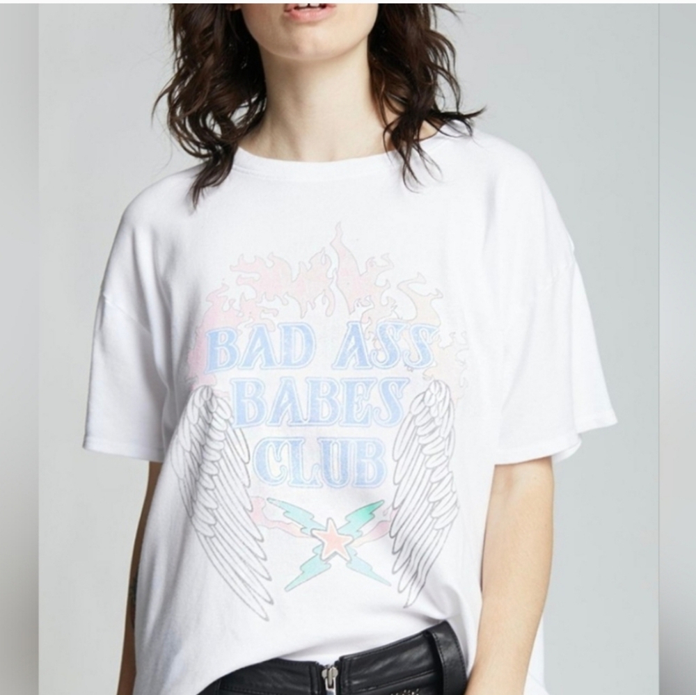 Recycled Karma $52 Odd People Collection Bad Ass Babes Club Tee NWT